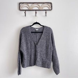 American Eagle Outfitters Grey Button Cardigan Knit Sweater AEO women’s Large/XL